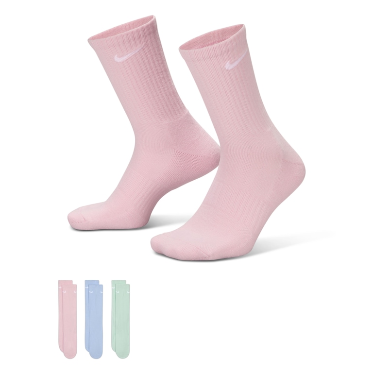 Meia Nike Everyday Cushioned (3 Pares) Unissex - Foto 1