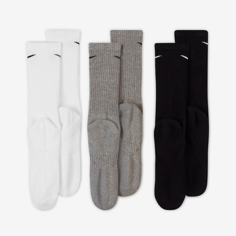 Meia Nike Everyday Cushioned (3 Pares) Unissex - Foto 3