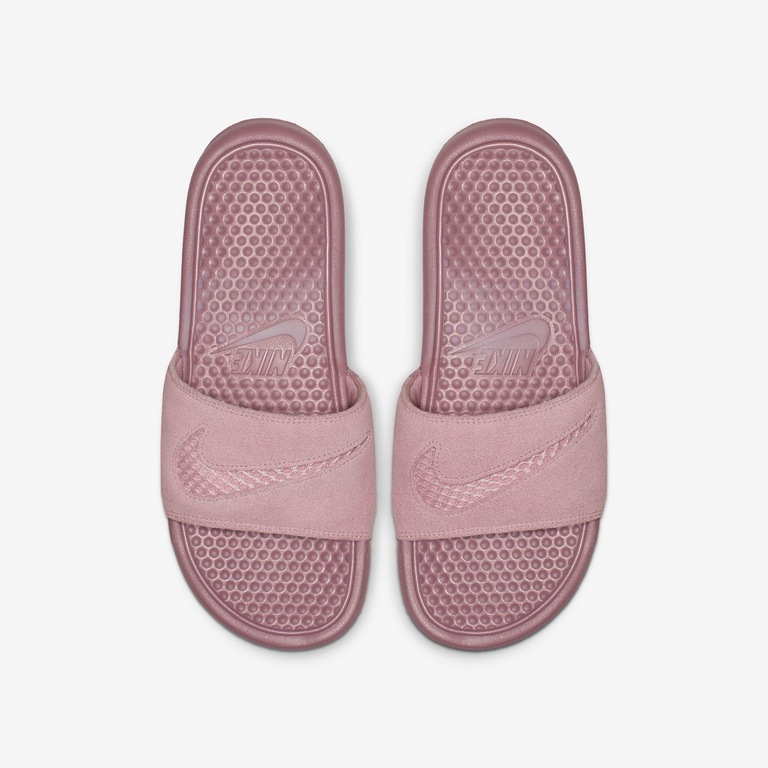 Chinelo Nike Benassi 'Just Do It' Leather Feminino - Foto 1