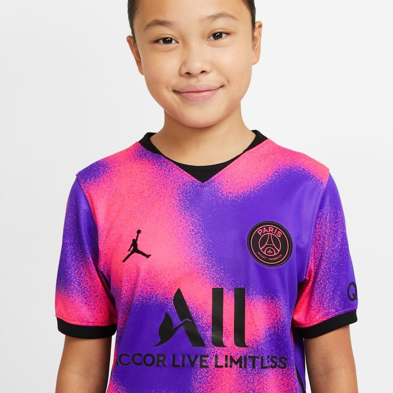 Camisa Nike PSG IV 2020/21 Torcedor Pro Infantil - Foto 3