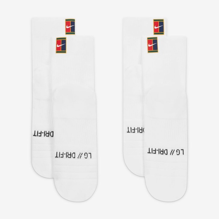 Meia Nike Court Multiplier Max (2 pares) Unissex - Foto 3