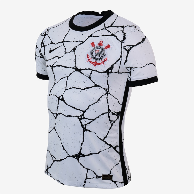 Camisa Nike Corinthians I Dri-FIT Foundation Masculina - Foto 1