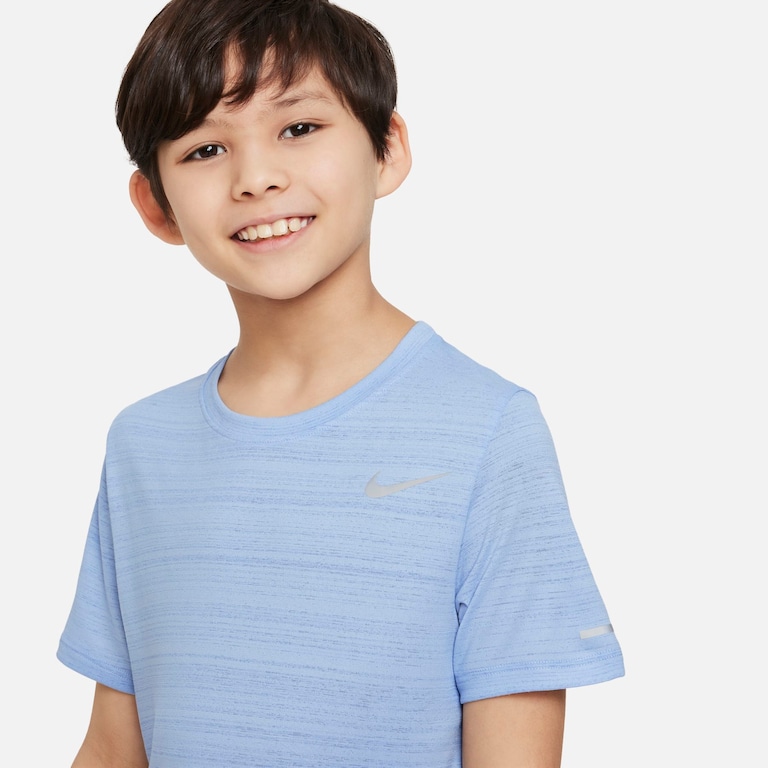 Camiseta Nike Dri-FIT Miler Infantil - Foto 3