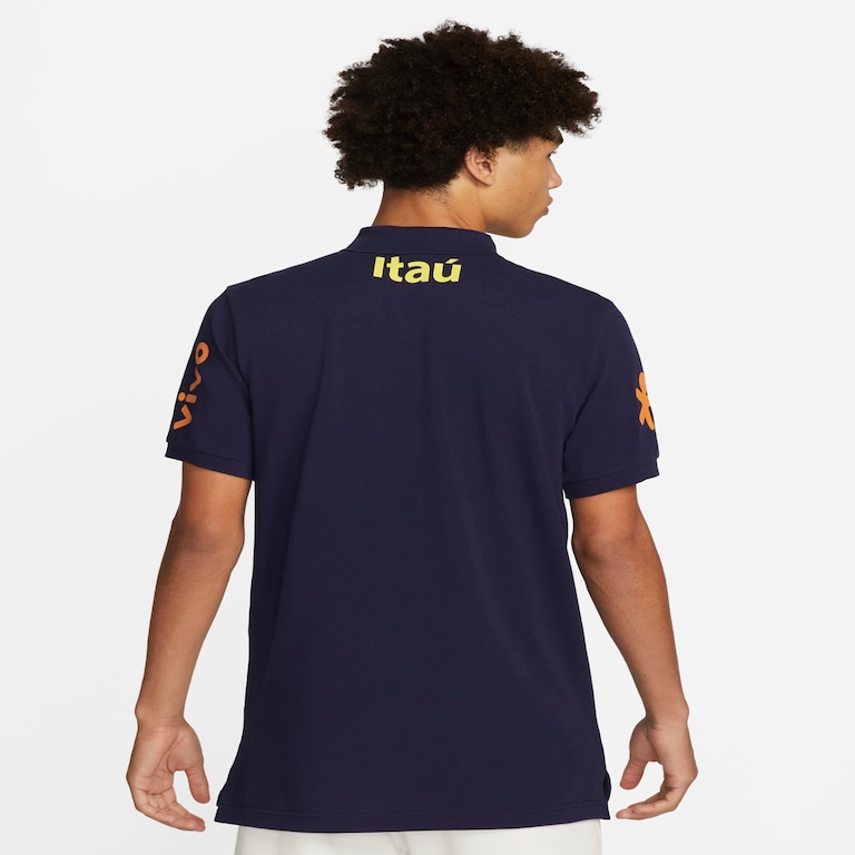 Camisa Polo Nike Sportswear Brasil Masculina - Foto 2