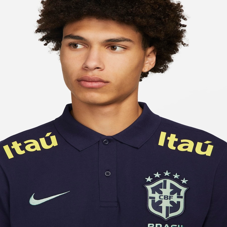 Camisa Polo Nike Sportswear Brasil Masculina - Foto 3