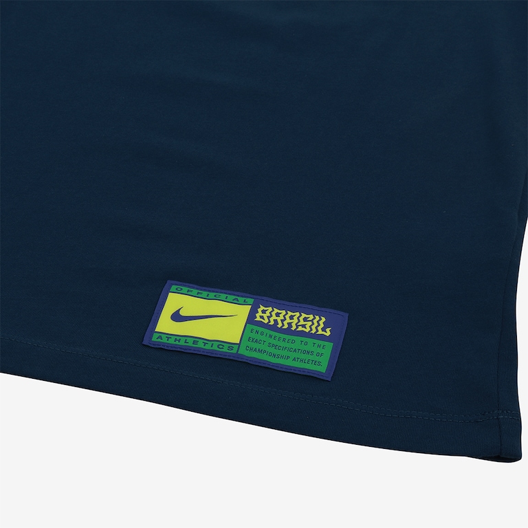 Camiseta Nike Brasil 22 Swoosh Infantil - Foto 4