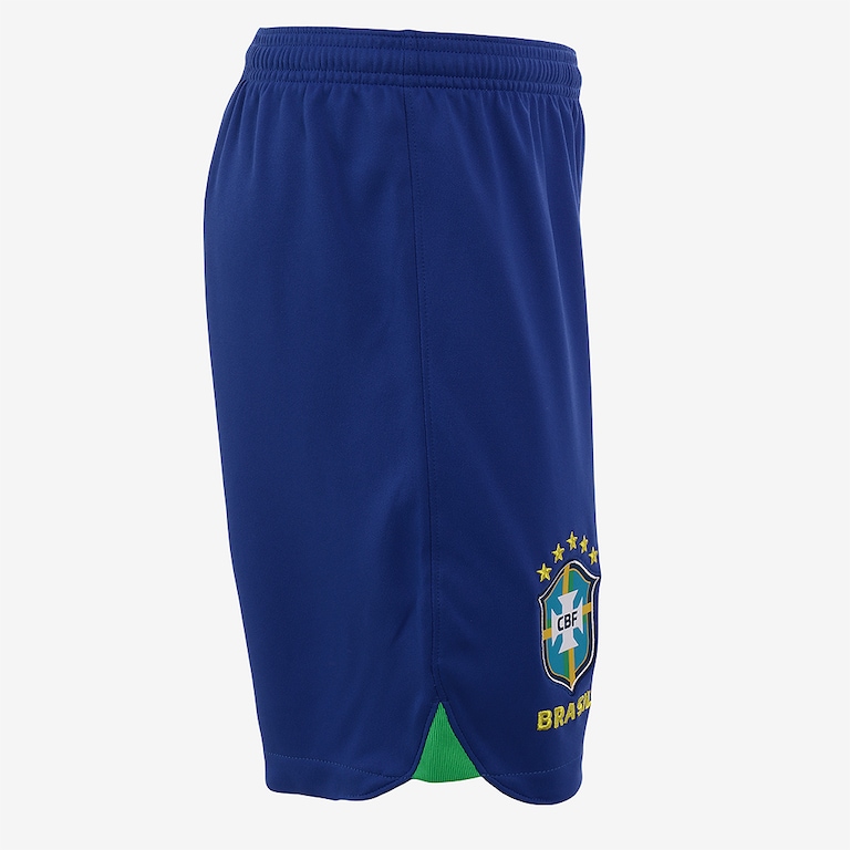 Shorts Nike Brasil I 2022/23 Torcedor Pro Infantil - Foto 5