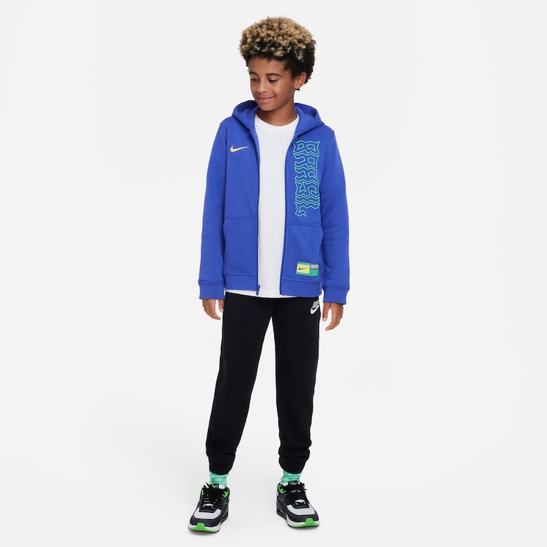 Blusão Nike Brasil Club Fleece Infantil - Foto 5