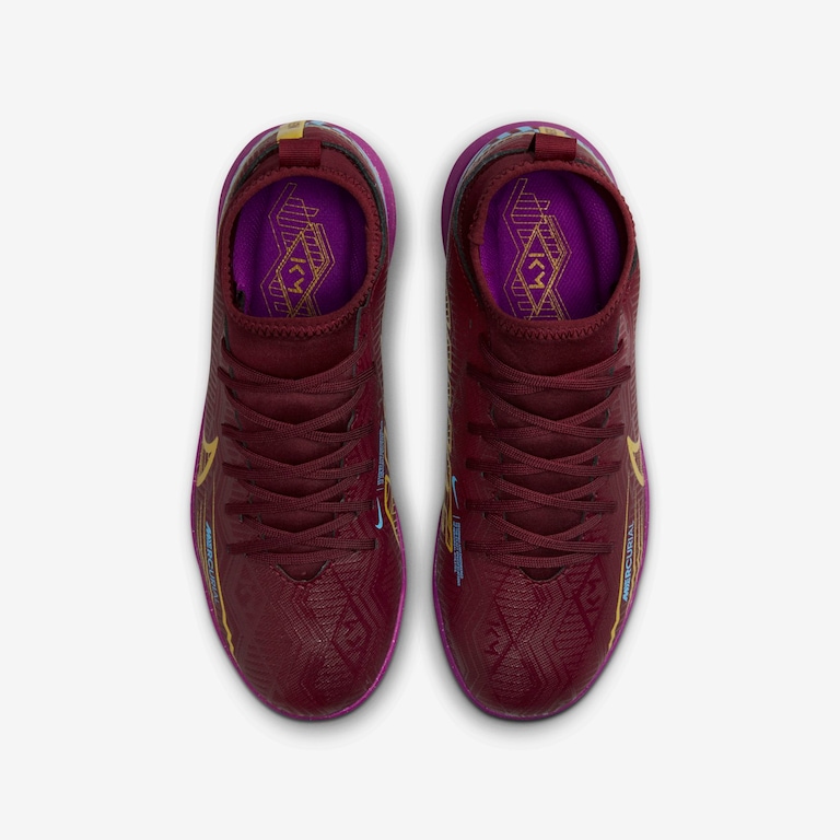 Chuteira Nike Mercurial Superfly 9 Club KM Infantil Society - Foto 4