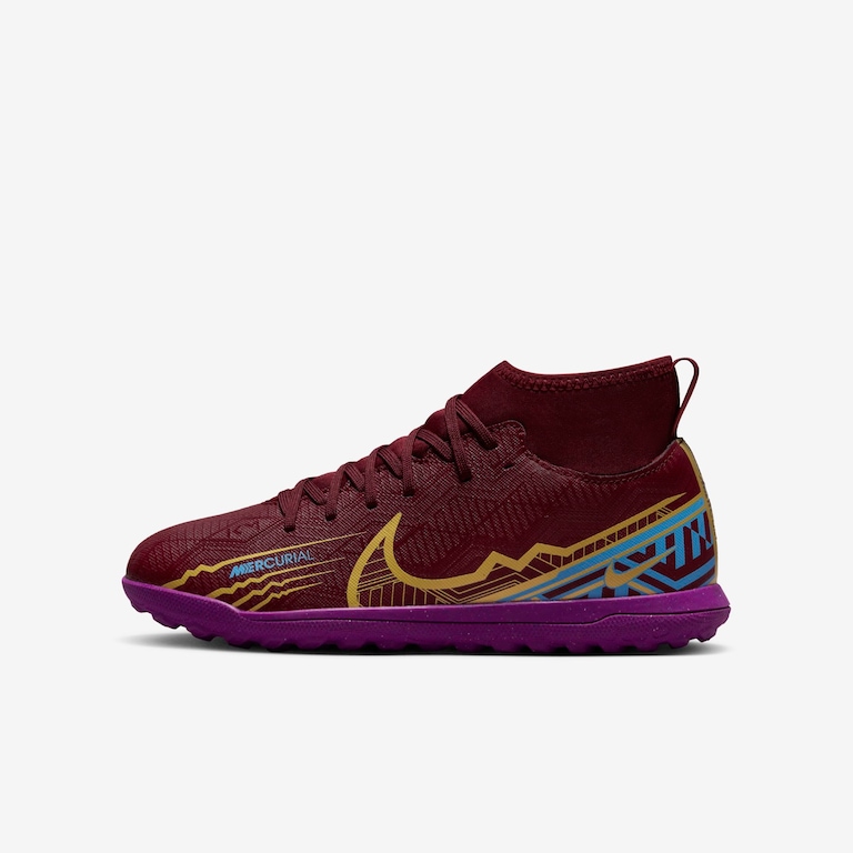 Chuteira Nike Mercurial Superfly 9 Club KM Infantil Society - Foto 1