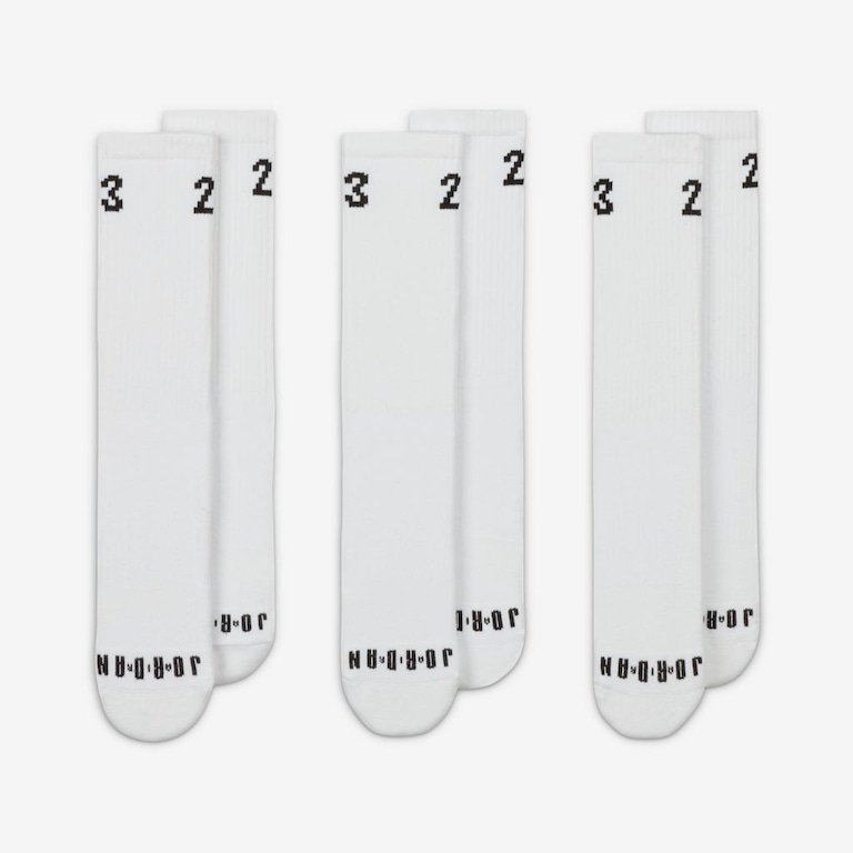 Meia Jordan Essentials (3 Pares) Unissex - Foto 2