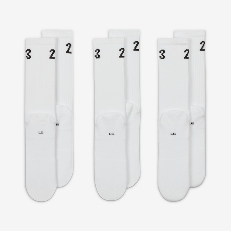 Meia Jordan Essentials (3 Pares) Unissex - Foto 3