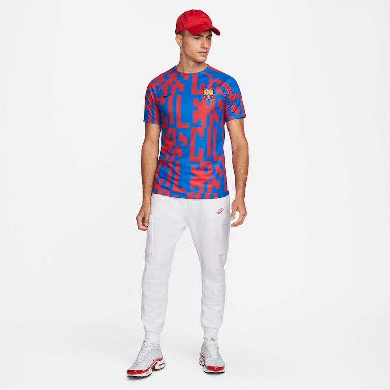 Camiseta Nike Barcelona Home Masculina - Foto 4