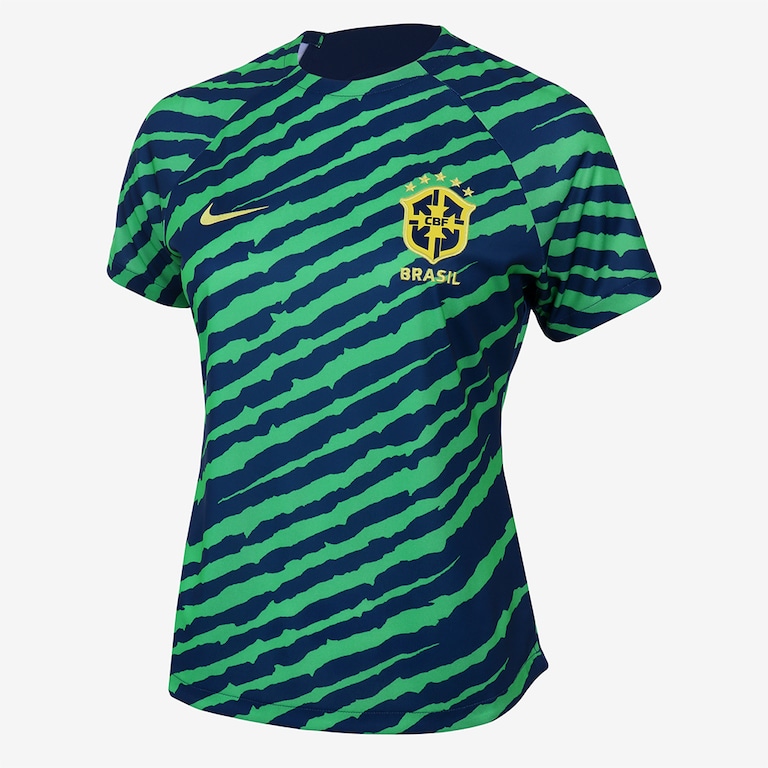 Camiseta Nike Brasil Pré-Jogo Feminina - Foto 1