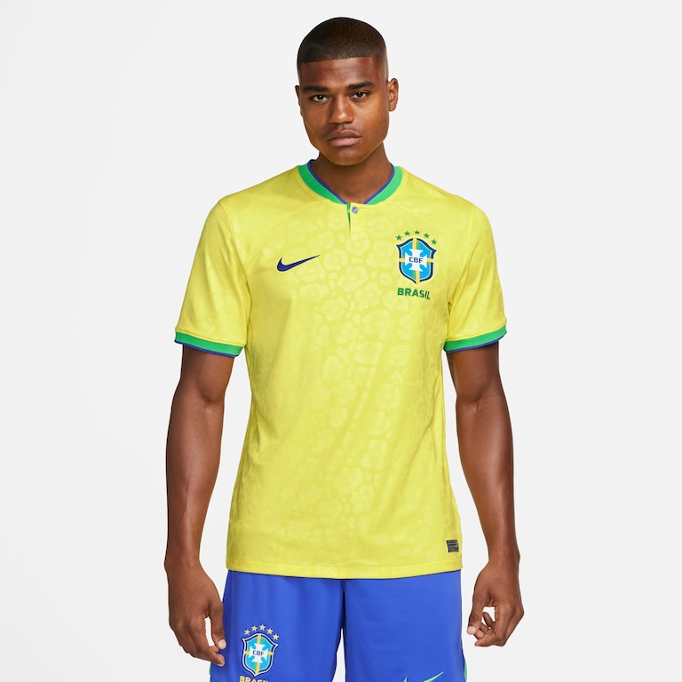 Camisa Nike Brasil I 2022/23 Torcedor Pro Masculina - Foto 1