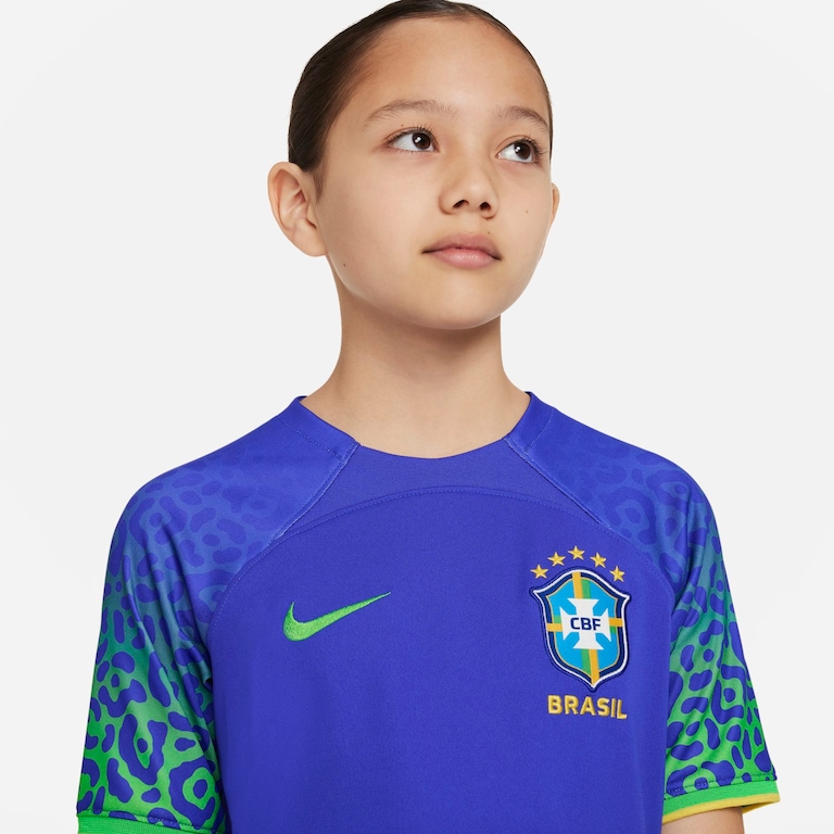 Camisa Nike Brasil II 2022/23 Torcedor Pro Infantil - Foto 3
