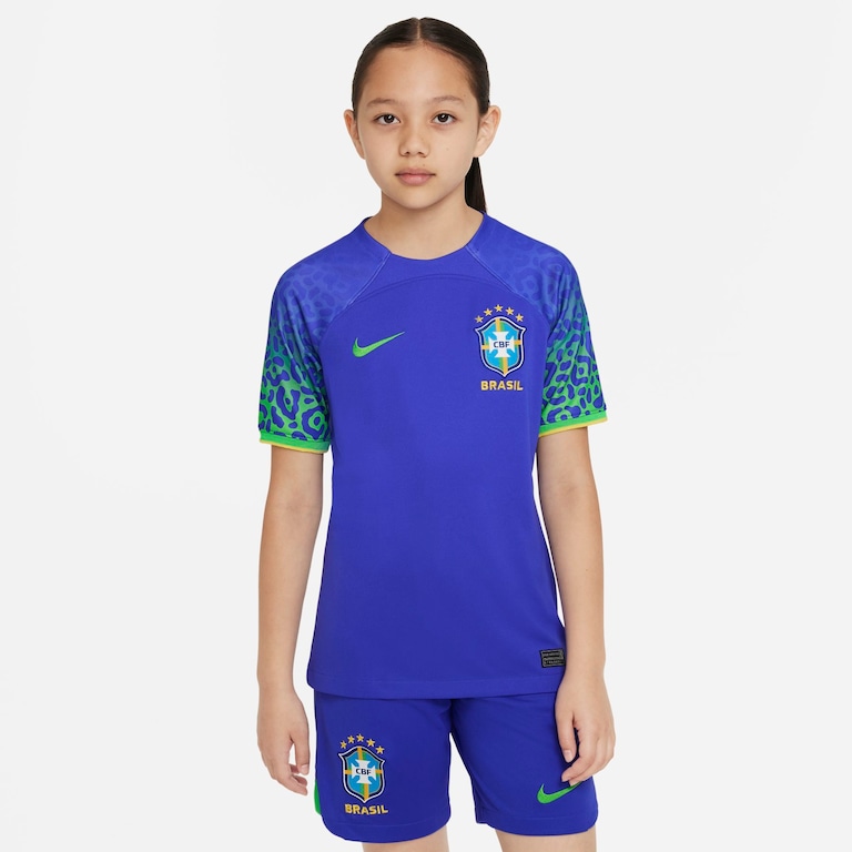 Camisa Nike Brasil II 2022/23 Torcedor Pro Infantil - Foto 1