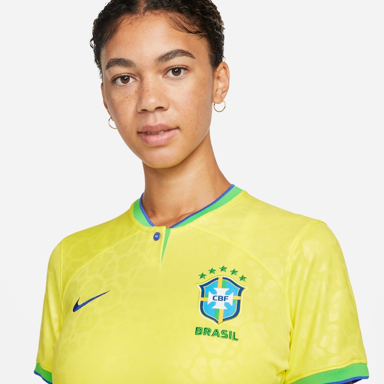 Camisa Nike Brasil I 2022/23 Torcedora Pro Feminina - Foto 3