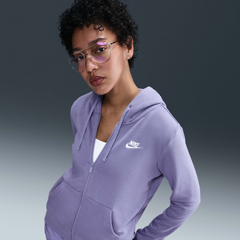 Jaqueta Nike Sportswear Club Fleece Feminina - Foto 1