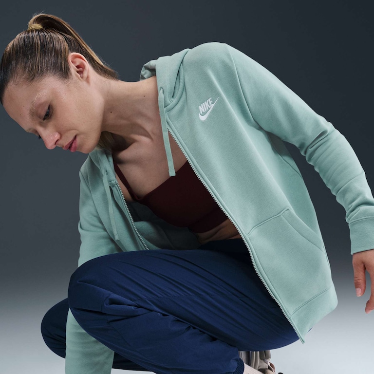 Jaqueta Nike Sportswear Club Fleece Feminina - Foto 3