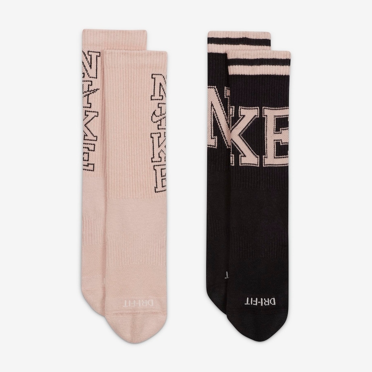 Meia Nike Everyday Plus Cush Crew (2 Pares) Unissex - Foto 2