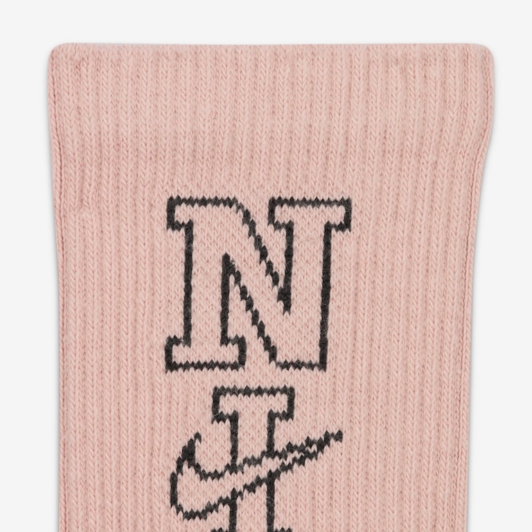 Meia Nike Everyday Plus Cush Crew (2 Pares) Unissex - Foto 4