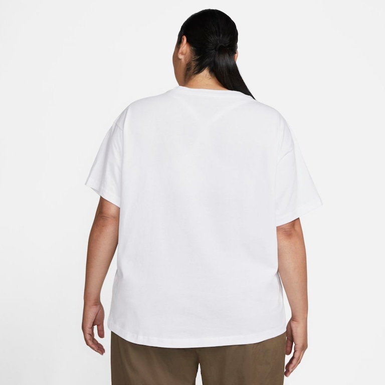 Plus Size - Camiseta Nike Sportswear Fiber Feminina - Foto 2