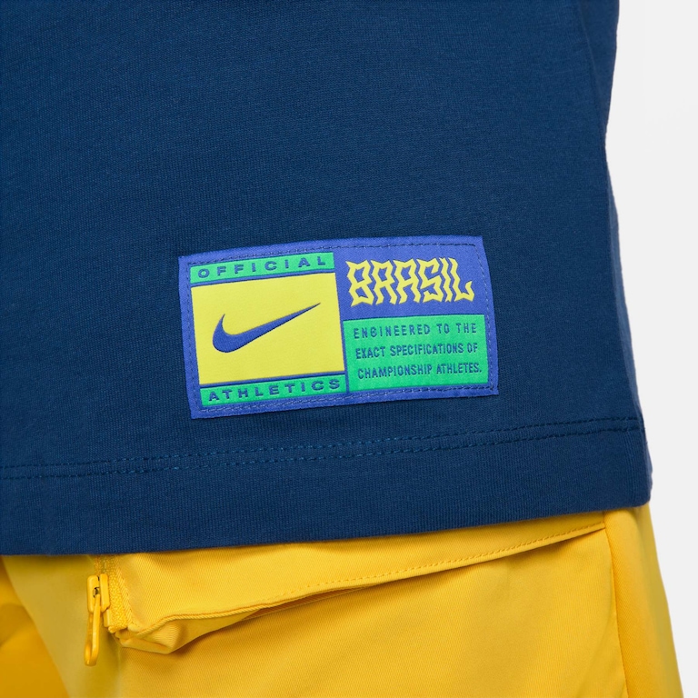 Camiseta Nike Brasil Swoosh Feminina - Foto 4