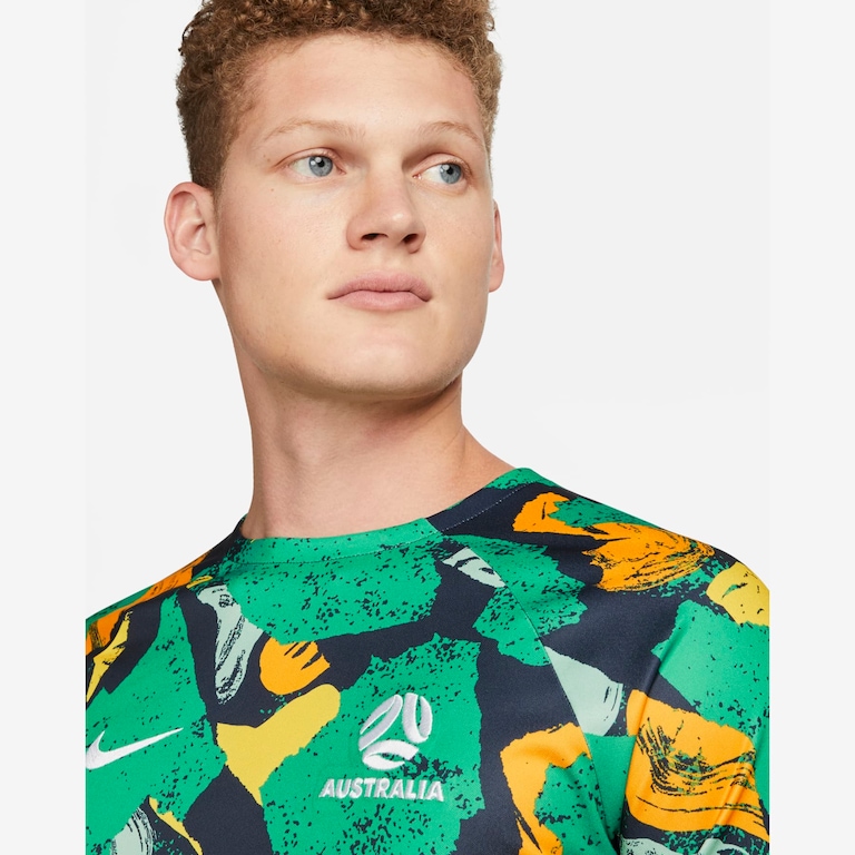 Camiseta Nike Austrália Pré-Jogo Masculina - Foto 3
