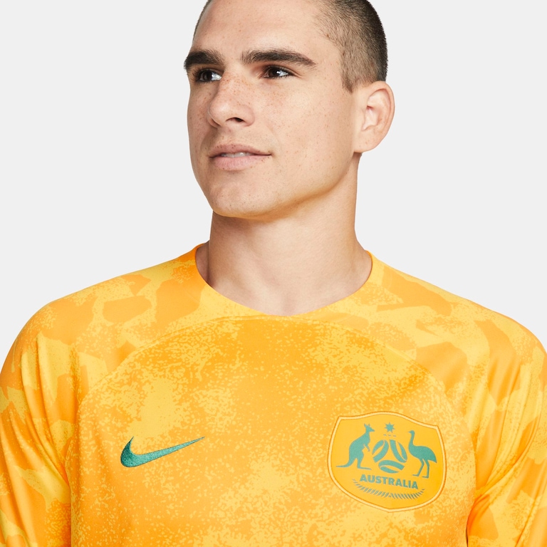 Camisa Nike Austrália I 2022/23 Torcedor Pro Masculina - Foto 3