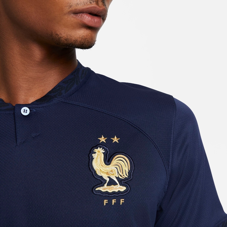 Camisa Nike França I 2022/23 Torcedor Pro Masculina - Foto 4