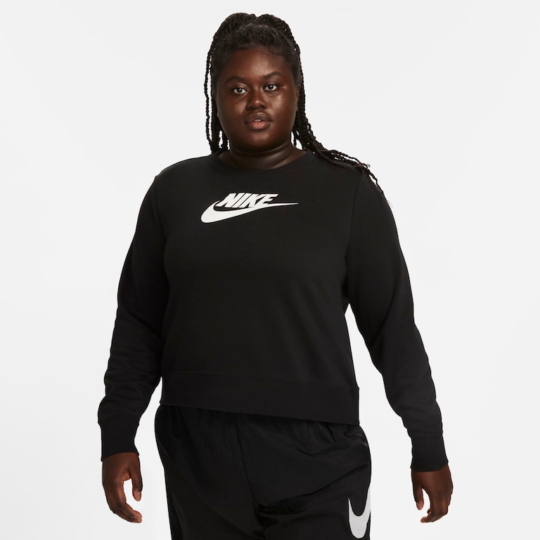Plus Size - Blusão Nike Sportswear Club Fleece Feminino - Foto 1