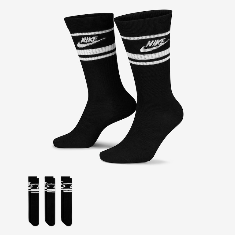 Meia Nike Sportswear Everyday Essential (3 pares) Unissex - Foto 1