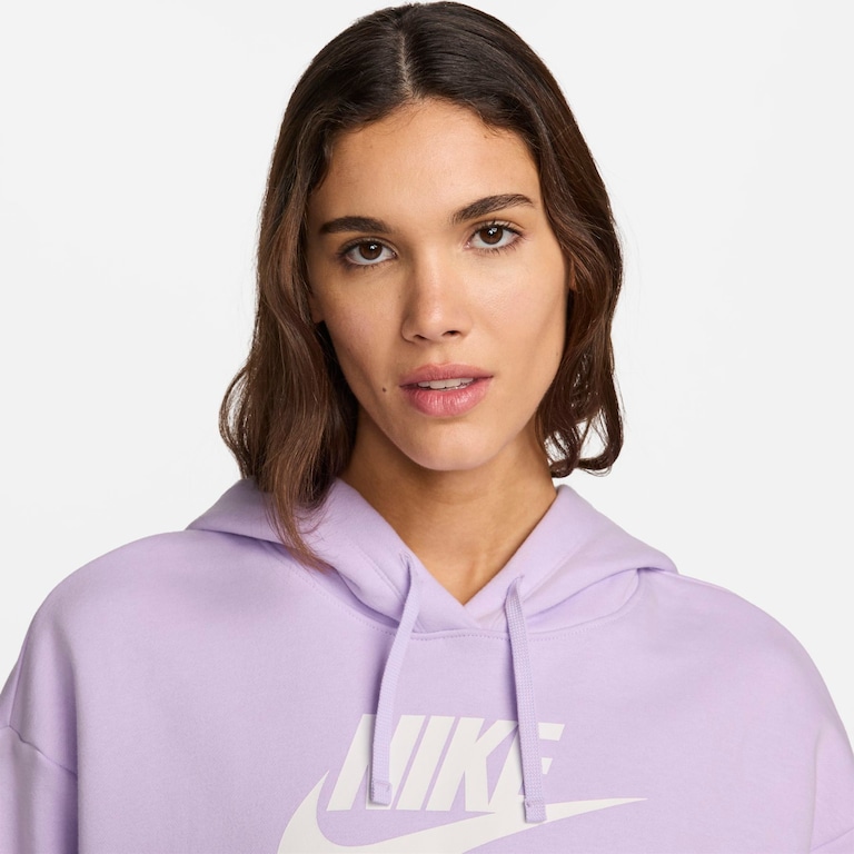 Blusão Nike Sportswear Club Fleece Crop Feminino - Foto 3