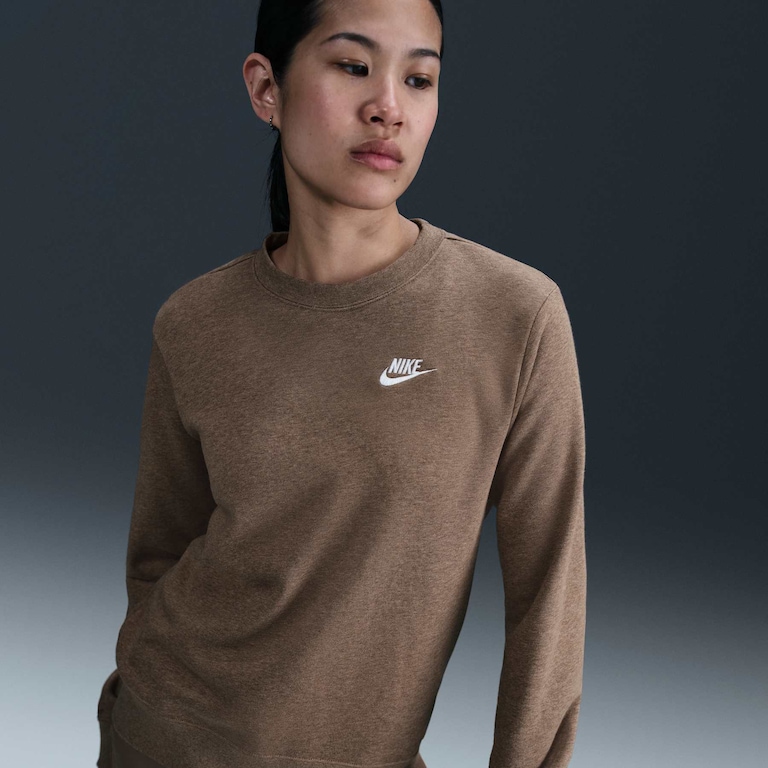 Blusão Nike Sportswear Club Fleece Crew Feminino - Foto 6