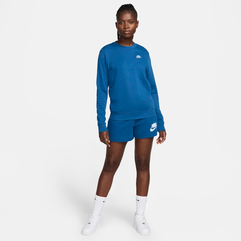 Blusão Nike Sportswear Club Fleece Crew Feminino - Foto 5