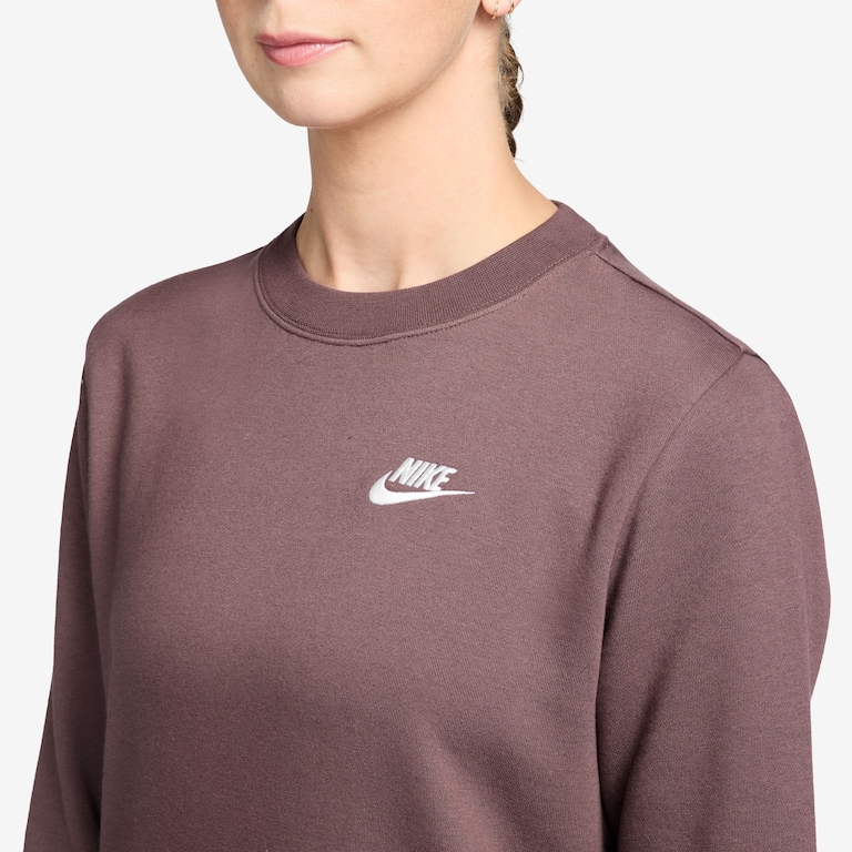 Blusão Nike Sportswear Club Fleece Crew Feminino - Foto 2
