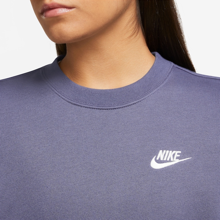 Blusão Nike Sportswear Club Fleece Crew Feminino - Foto 3