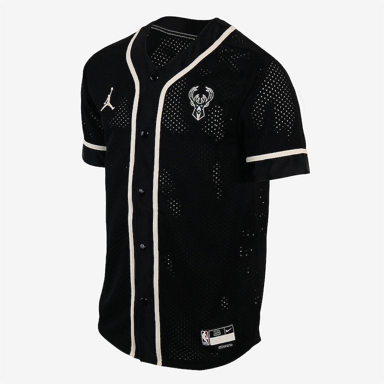 Camiseta Nike Milwaukee Bucks Statement Edition Masculina - Foto 1