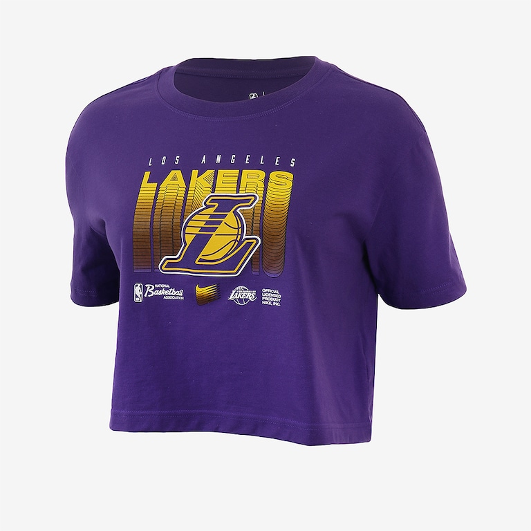 Camiseta Nike Los Angeles Lakers Courtside Feminina - Foto 1