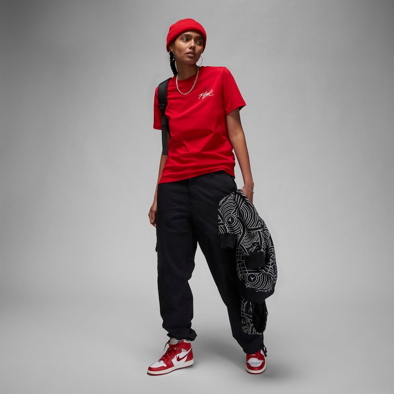 Camiseta Jordan Flight Crew Feminina - Foto 5