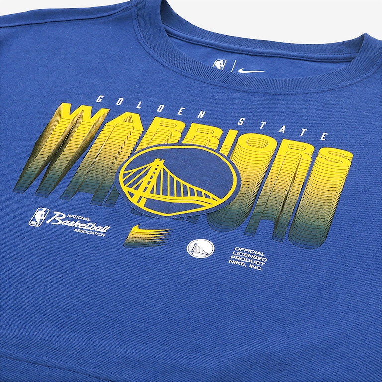 Camiseta Nike Golden State Warriors Courtside Feminina - Foto 3