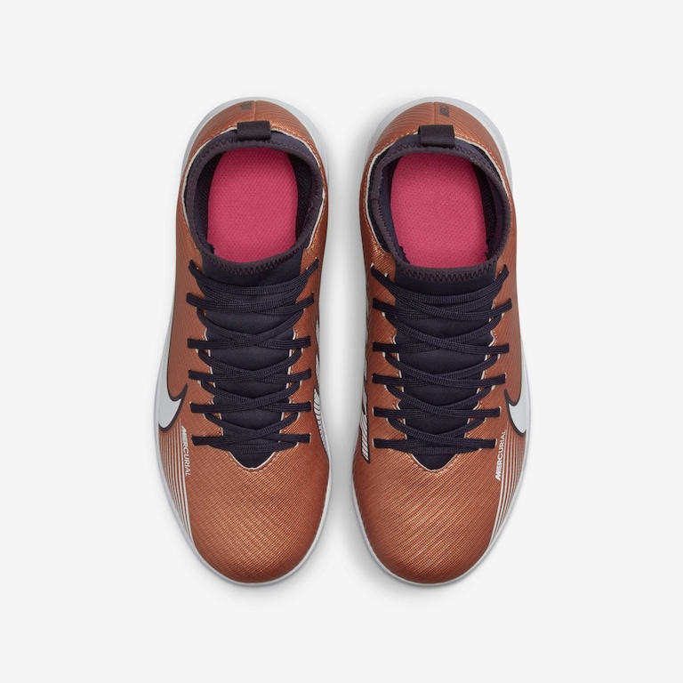 Chuteira Nike Mercurial Superfly 9 Club Infantil Society - Foto 4