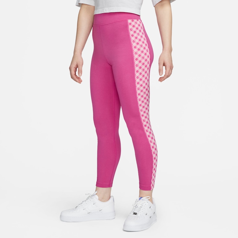 Legging Nike Sportwear Gingham Feminina - Foto 1