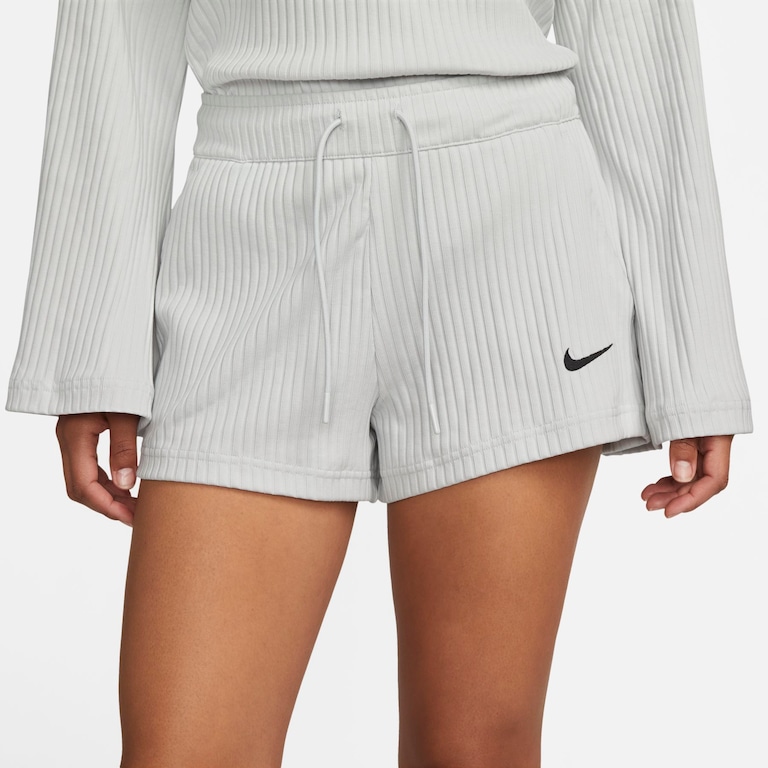 Shorts Nike Sportswear Rib Jersey Feminino - Foto 2