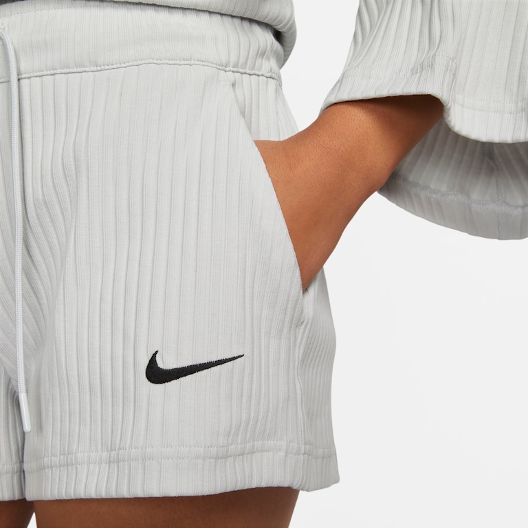 Shorts Nike Sportswear Rib Jersey Feminino - Foto 4