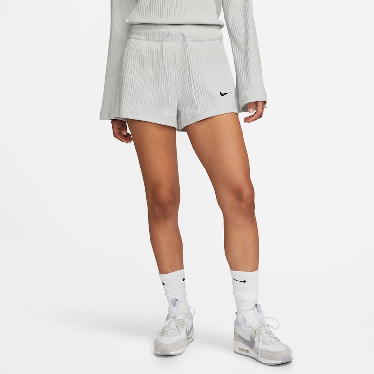 Shorts Nike Sportswear Rib Jersey Feminino - Foto 1