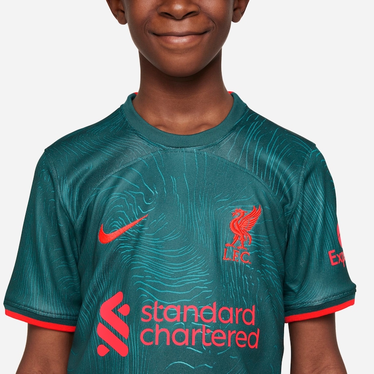 Camisa Nike Liverpool 2022/23 Torcedor Pro Infantil - Foto 4