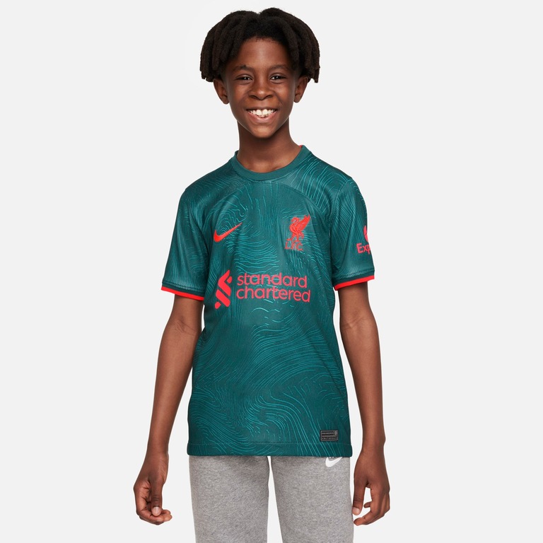 Camisa Nike Liverpool 2022/23 Torcedor Pro Infantil - Foto 1