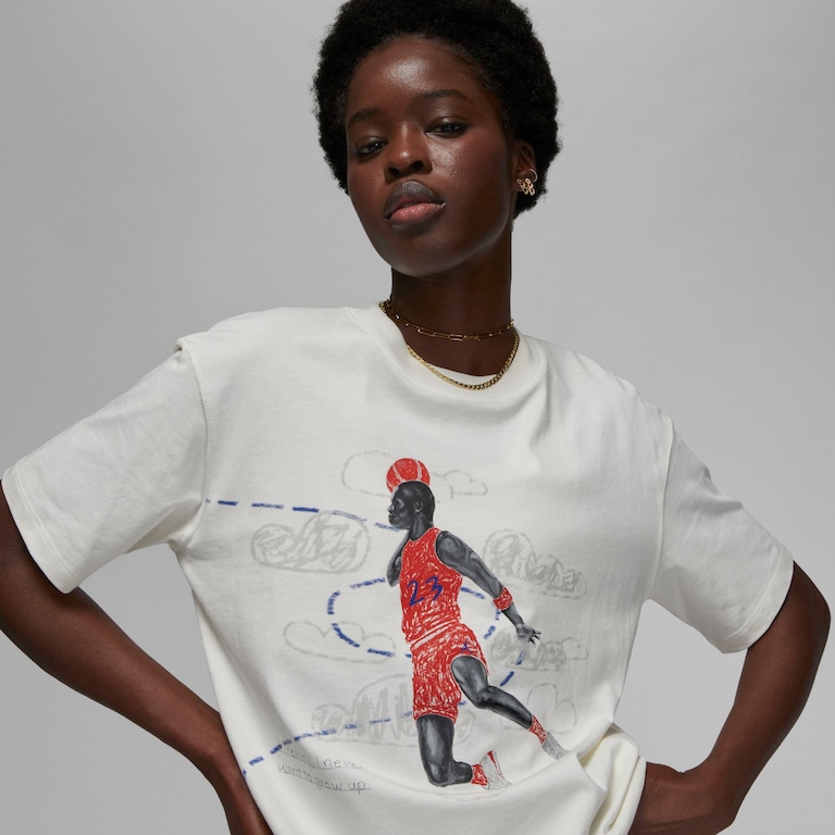 Camiseta Jordan Chicago Bulls GFX Feminina - Foto 3